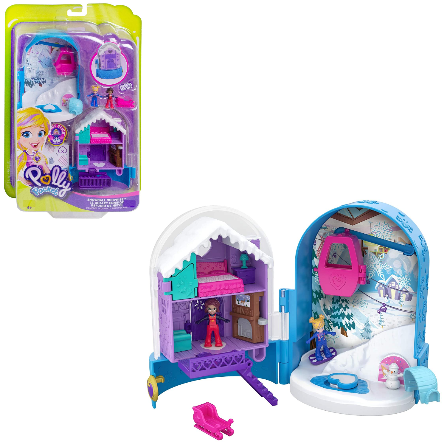 Polly Pocket Snowball Surprise mangukomplekt Poolehinnaga.ee e pood