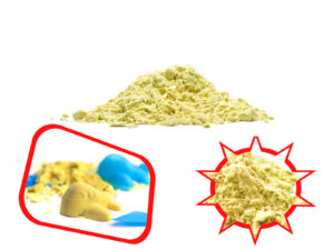 Kineetiline liiv 1 kg kollast värvi