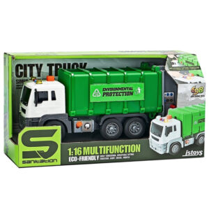 S Sanitation prügiauto 1:16 heliefektide ja valgustusega