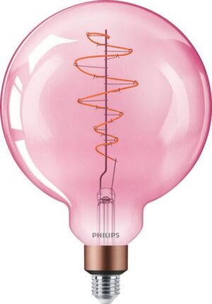 Philips LED Giant lamp E27 40W G200 roosa hämardatav
