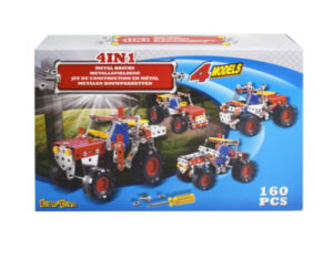 Eddy Toys metallist konstruktor 4in1 160 osa "Traktor"