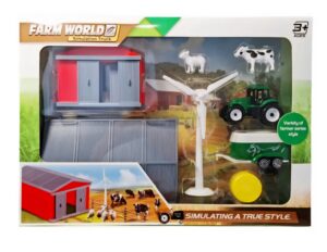 Farm World küün koos traktori ja loomadega