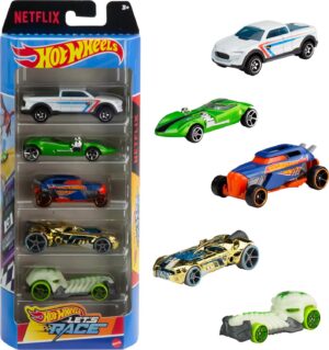 Hot Wheels NETFLIX "Let's RACE" 5 Pakk