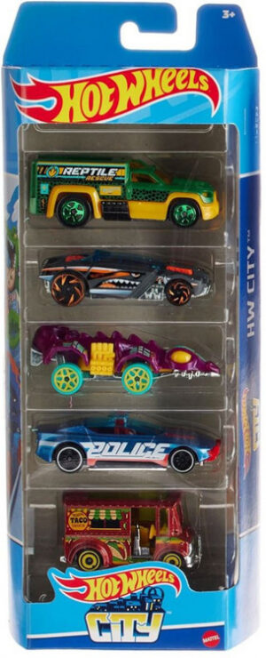 Hot Wheels 5 pakk City